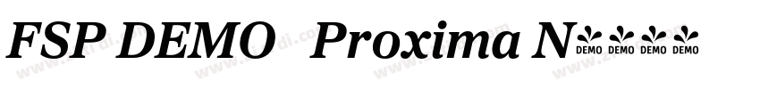FSP DEMO   Proxima N字体转换
